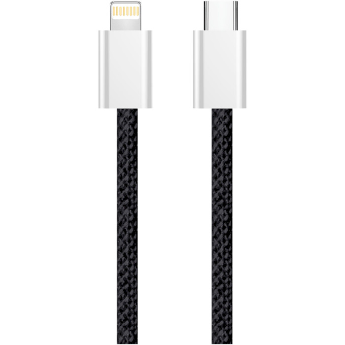 Кабель COLORWAY USB-C to Lightning 3A 1м Black (CW-CBPDCL061-BK)