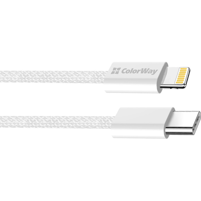 Кабель COLORWAY USB-C to Lightning 3A 1м Gray (CW-CBPDCL061-GR)