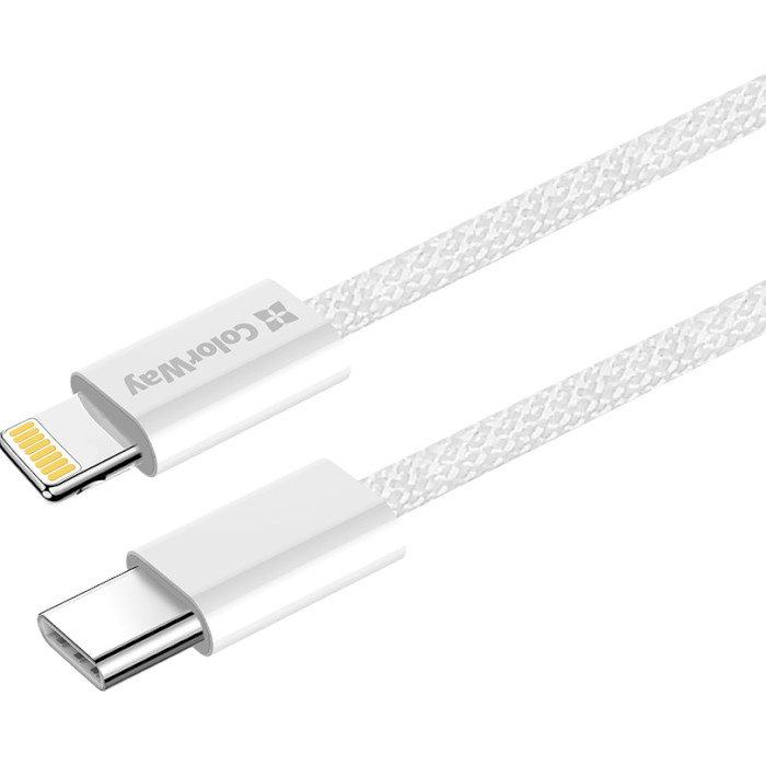 Кабель COLORWAY USB-C to Lightning 3A 1м Gray (CW-CBPDCL061-GR)