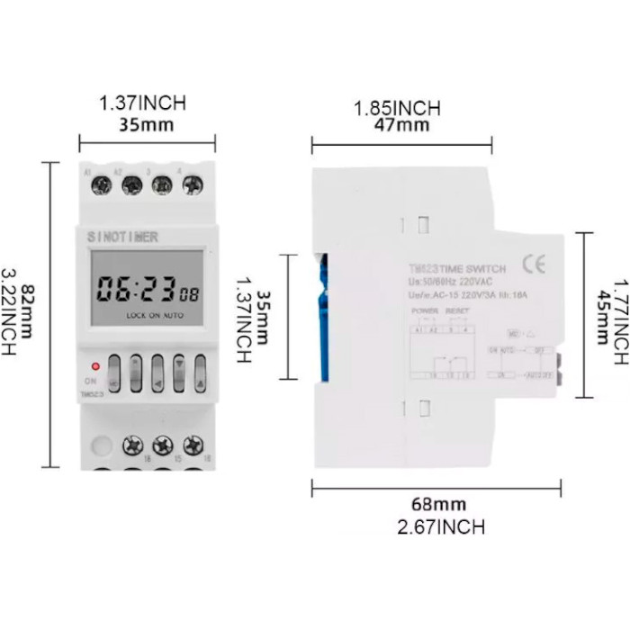 Реле времени SINOTIMER TM623