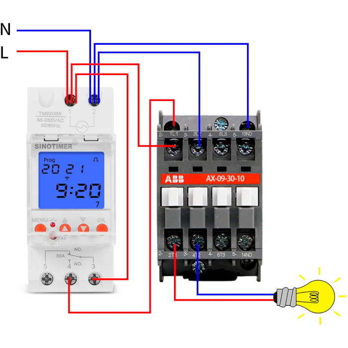 Реле времени SINOTIMER TM920BK