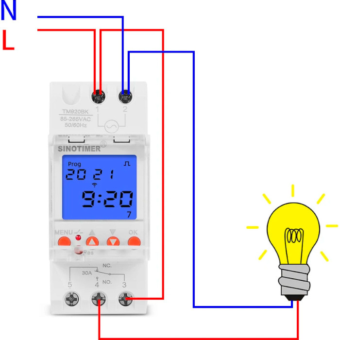 Реле времени SINOTIMER TM920BK