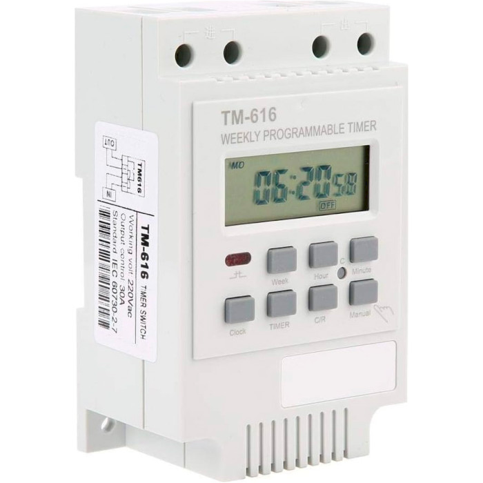 Таймер недельный электронный SINOTIMER TM616W-2