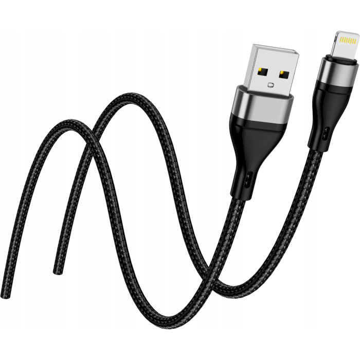 Кабель JELLICO B16 USB-A to Lightning 15W 1м Black