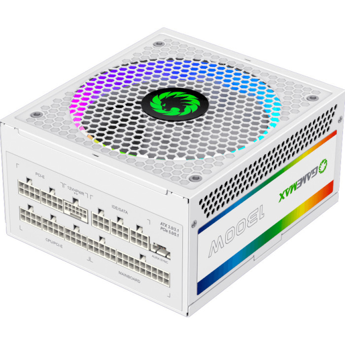 Блок живлення 1300W GAMEMAX RGB- 1300 ATX3.1 PCIe5.1 White