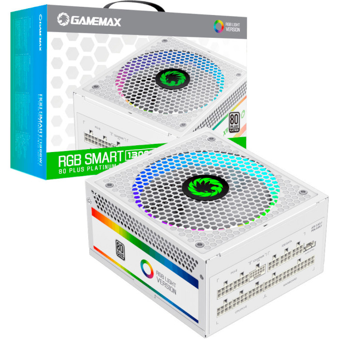 Блок живлення 1300W GAMEMAX RGB- 1300 ATX3.1 PCIe5.1 White