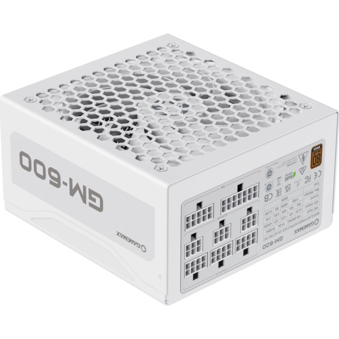 Блок питания 600W GAMEMAX GM-600 Modular White