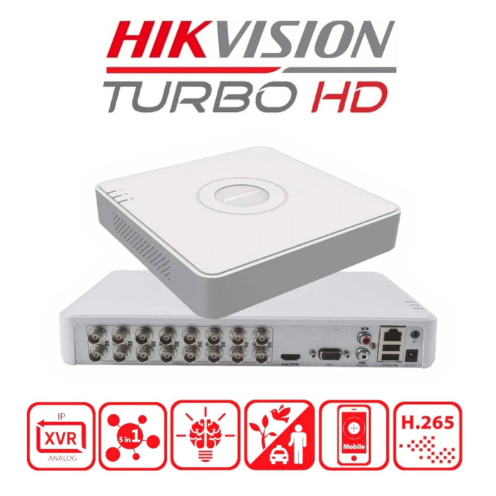 Видеорегистратор пентабридный 16-канальный HIKVISION IDS-7116HQHI-M1/S(E)