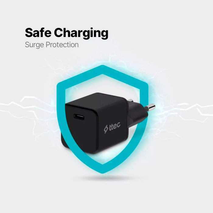 Зарядний пристрій TTEC SmartCharger 20W PD Black (2SCP01S)