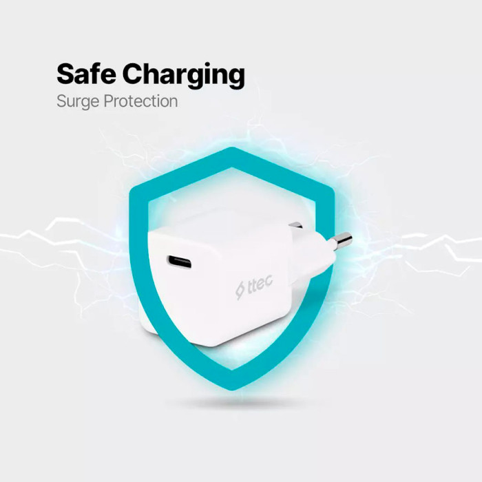 Зарядний пристрій TTEC SmartCharger 20W PD White (2SCP01B)