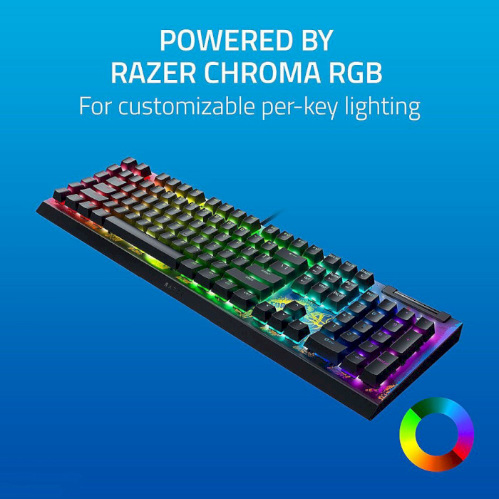 Клавіатура RAZER BlackWidow V4 X Yellow Switch Fortnite Edition (RZ03-04703600-R3M1)