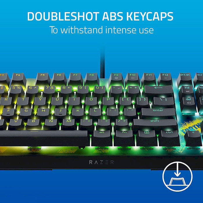 Клавіатура RAZER BlackWidow V4 X Yellow Switch Fortnite Edition (RZ03-04703600-R3M1)