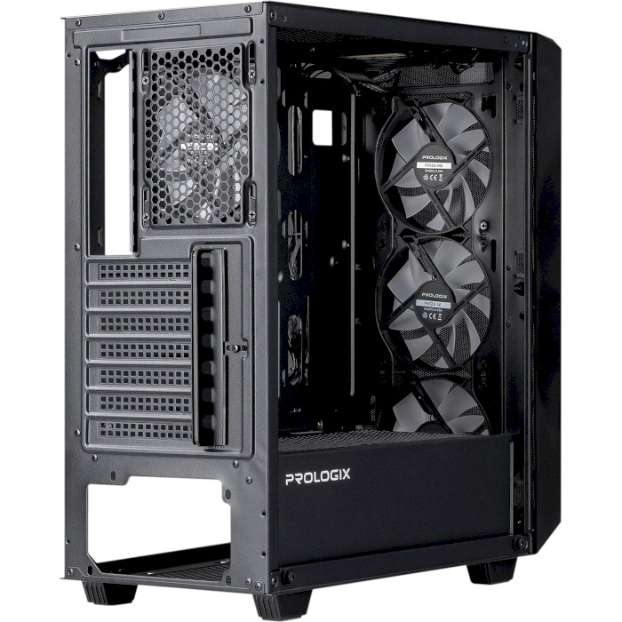 Корпус PROLOGIX E120 Tempered Glass&Mesh Black