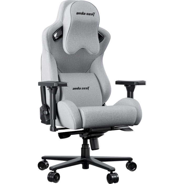 Крісло геймерське ANDA SEAT Kaiser 2 Pro Gray Fabric Size XL