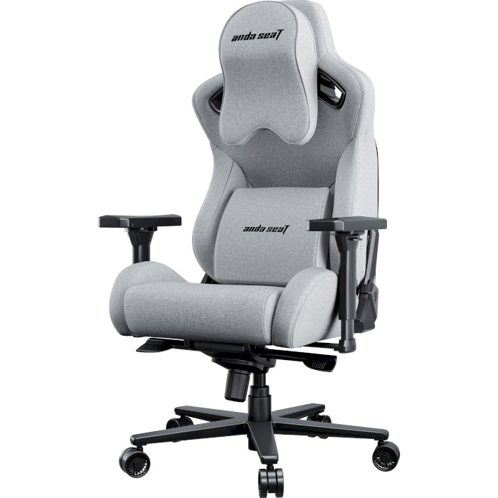 Крісло геймерське ANDA SEAT Kaiser 2 Pro Gray Fabric Size XL