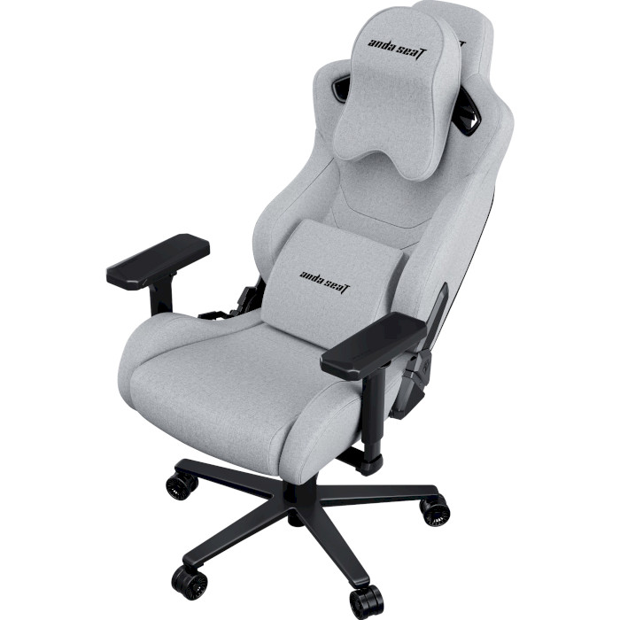 Крісло геймерське ANDA SEAT Kaiser 2 Pro Gray Fabric Size XL