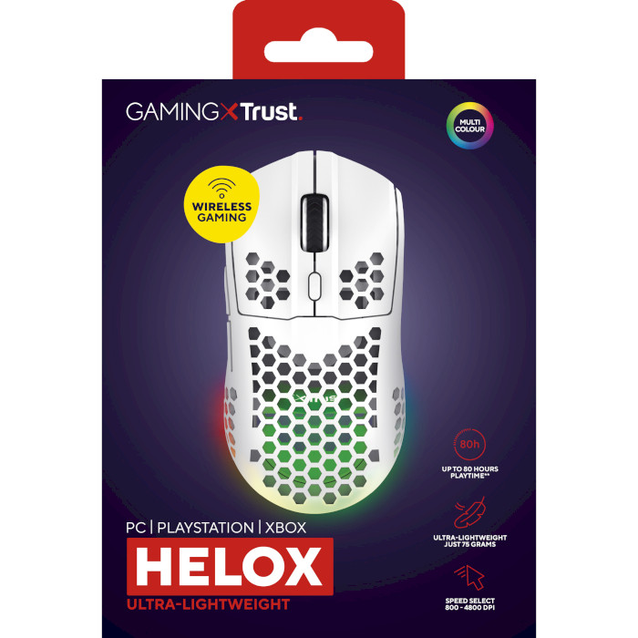 Миша ігрова TRUST Gaming GXT 929 Helox White (25390)