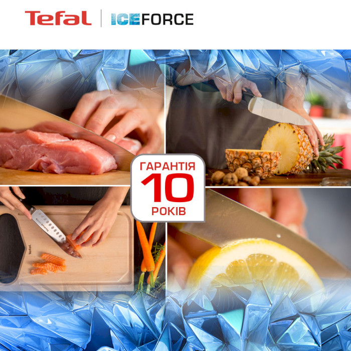 Набор кухонных ножей на подставке TEFAL Ice Force 5пр (K232S574)