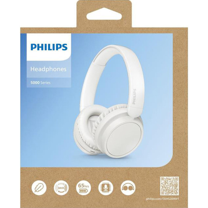 Наушники PHILIPS TAH5209 White (TAH5209WT/00)