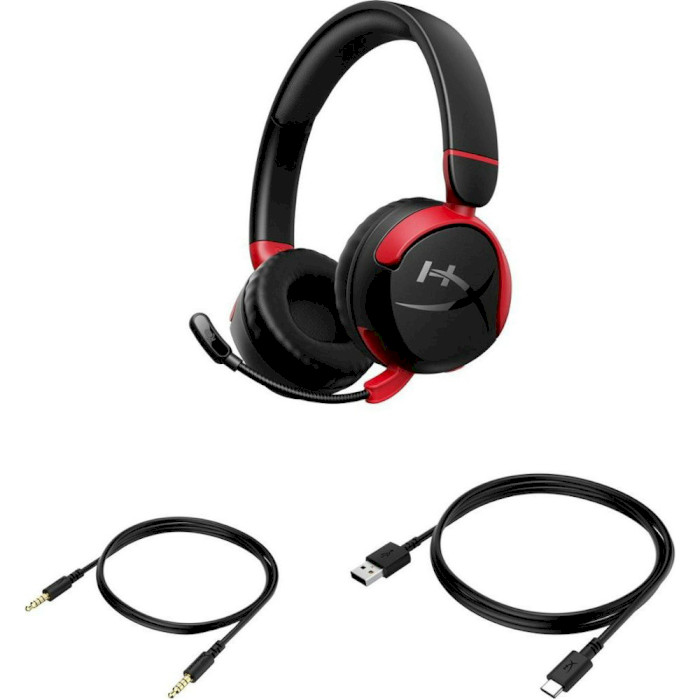 Наушники геймерские HYPERX Cloud Mini Wireless Black/Red (7G8F1AA)