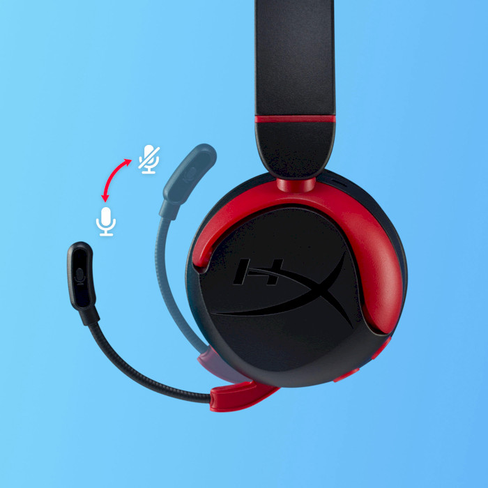 Наушники геймерские HYPERX Cloud Mini Wireless Black/Red (7G8F1AA)