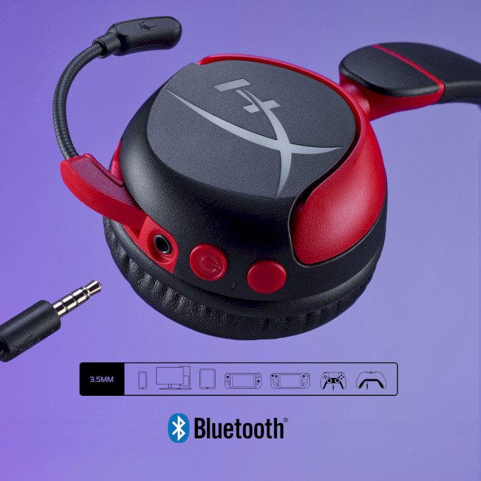 Наушники геймерские HYPERX Cloud Mini Wireless Black/Red (7G8F1AA)