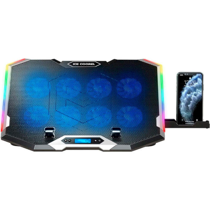 Підставка для ноутбука ICECOOREL K10 RGB Black