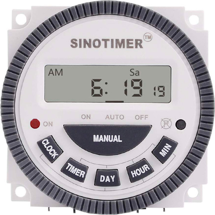 Таймер недельный электронный SINOTIMER TM619-2