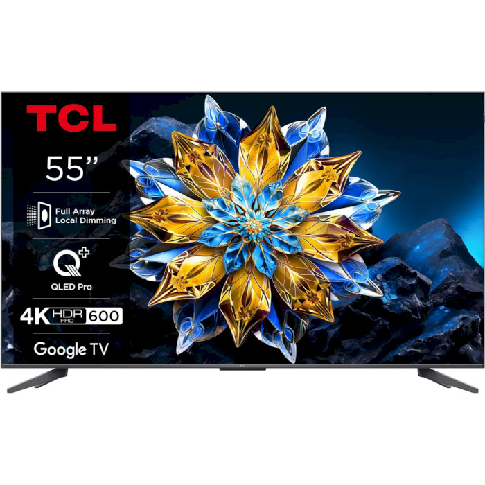 Телевізор TCL 55" QLED 4K 55C655 Pro