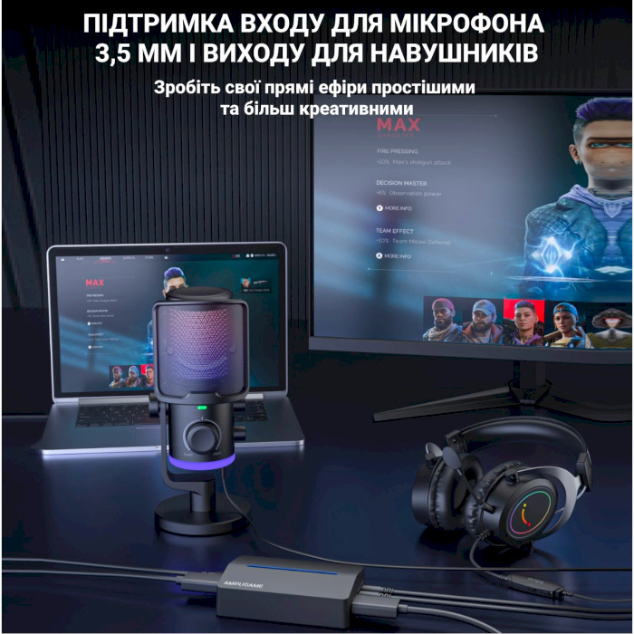 Пристрій відеозахвату FIFINE AmpliGame V3 Capture Card