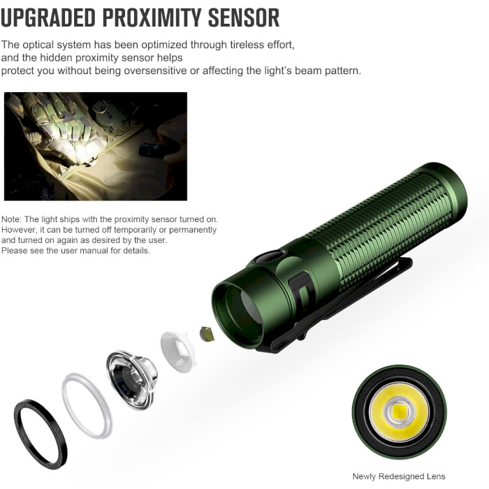 Фонарь OLIGHT Baton 3 Pro Max OD Green