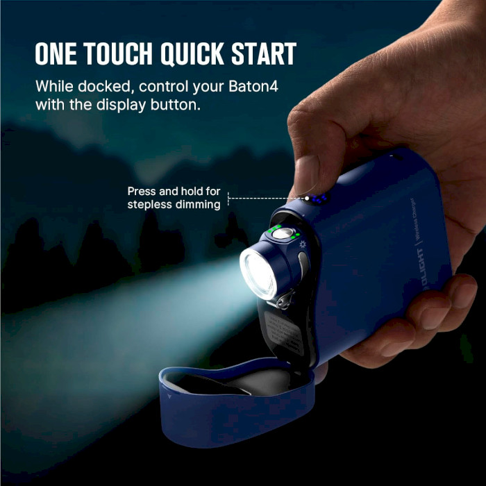 Ліхтар OLIGHT Baton 4 Premium Edition with Charging Case Regal Blue