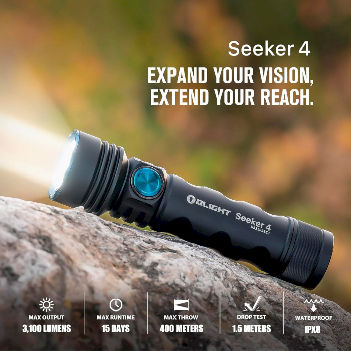 Ліхтар OLIGHT Seeker 4 Matte Black