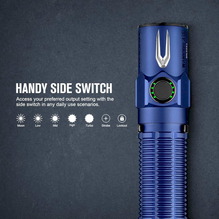 Ліхтар тактичний OLIGHT Warrior 3S Regal Blue