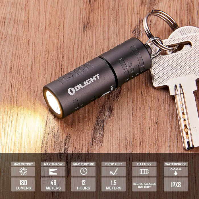 Ліхтар-брелок OLIGHT IMorse Gunmetal Gray