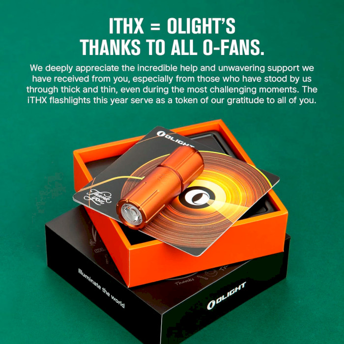 Ліхтар-брелок OLIGHT iTHX Pumpkin Orange