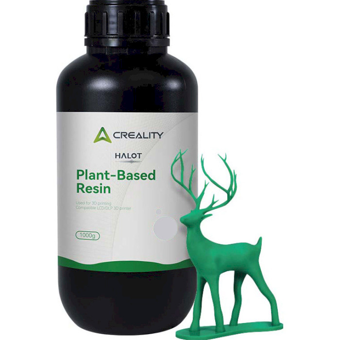 Фотополімерна гума для 3D принтера CREALITY Halot Plant-Based Resin, 1кг, Gray (3302130004)