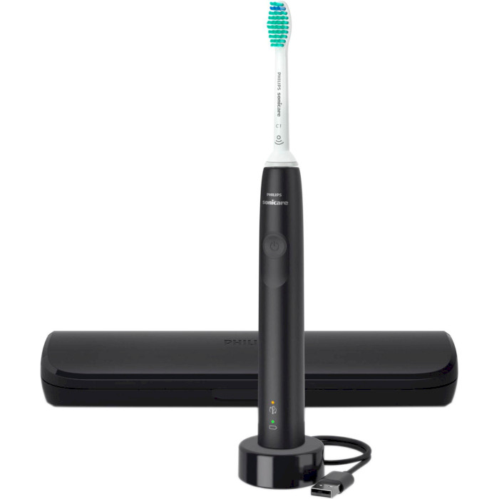 Електрична зубна щітка PHILIPS Sonicare 3100 series Black (HX3673/14)