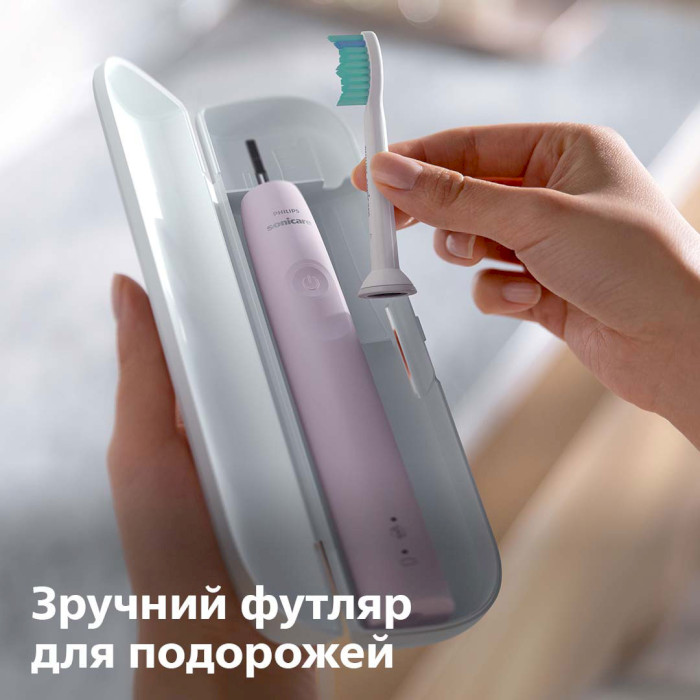 Електрична зубна щітка PHILIPS Sonicare 3100 series Pink (HX3673/11)