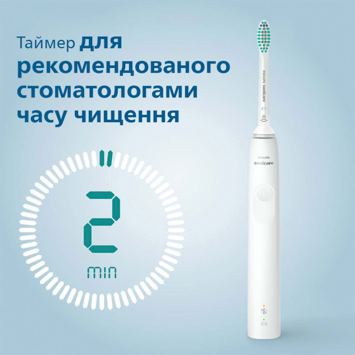 Електрична зубна щітка PHILIPS Sonicare 3100 series White (HX3673/13)