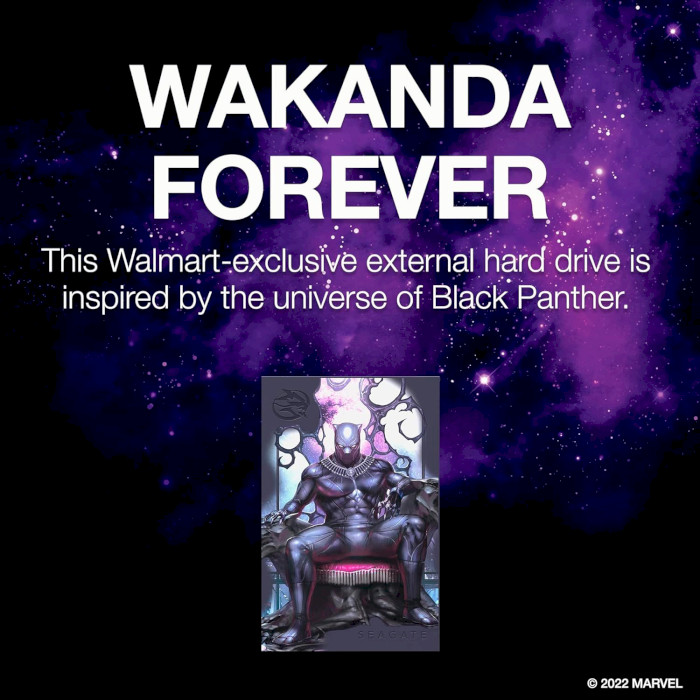 Портативный жёсткий диск SEAGATE FireCuda King of Wakanda Special Edition 2TB USB3.2 (STLX2000400)