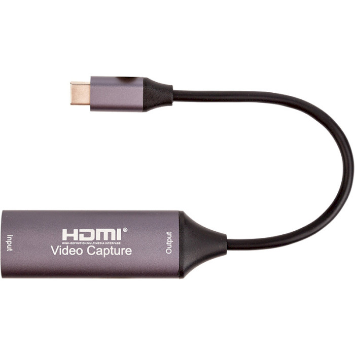 Пристрій відеозахвату POWERPLANT HDVC2-C HDMI USB-C 2.0 4K/30Hz (CA914708)