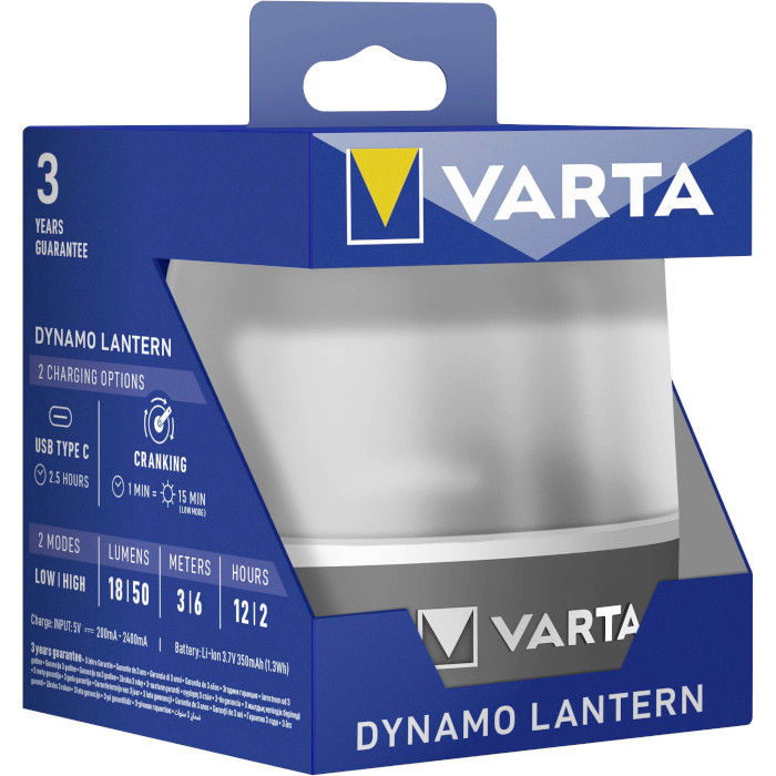 Ліхтар кемпінговий VARTA Dynamo Lantern LED Work light (17670101111)