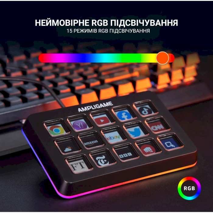 Пульт управління стрімінговими трансляціями FIFINE AmpliGame D6