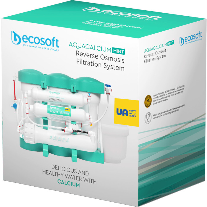 Фильтр обратного осмоса с минерализатором ECOSOFT P’ure AquaCalcium Mint (MO675PUREMACECO)