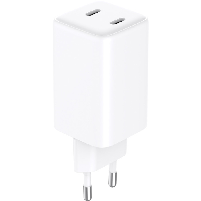 Зарядний пристрій SANDBERG Dual USB-C PD65W White (441-56)