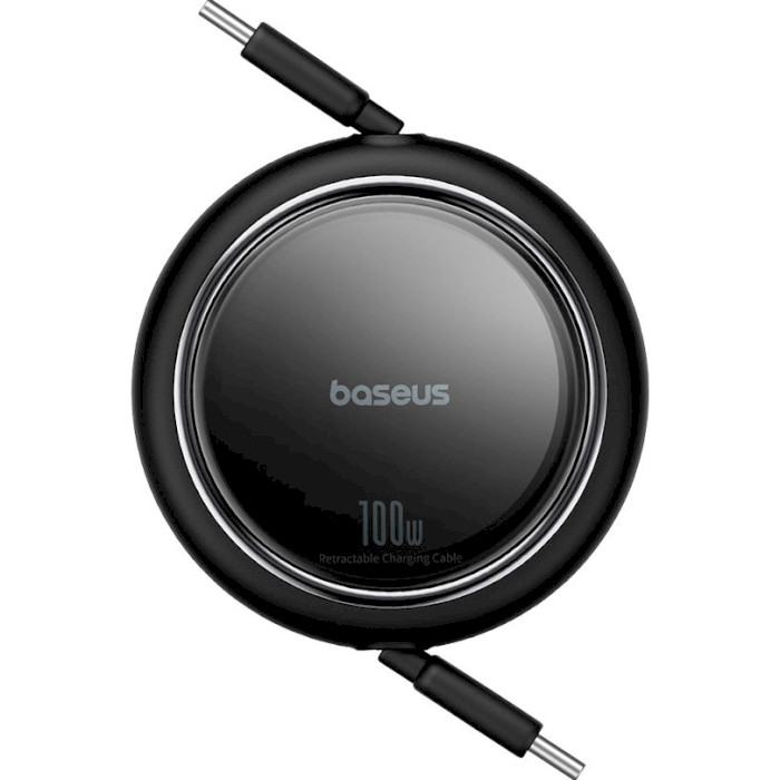 Кабель BASEUS Free2Draw Mini Retractable Charging Cable Type-C to Type-C PD3.0 100W 1м Black (P10364500111-00)