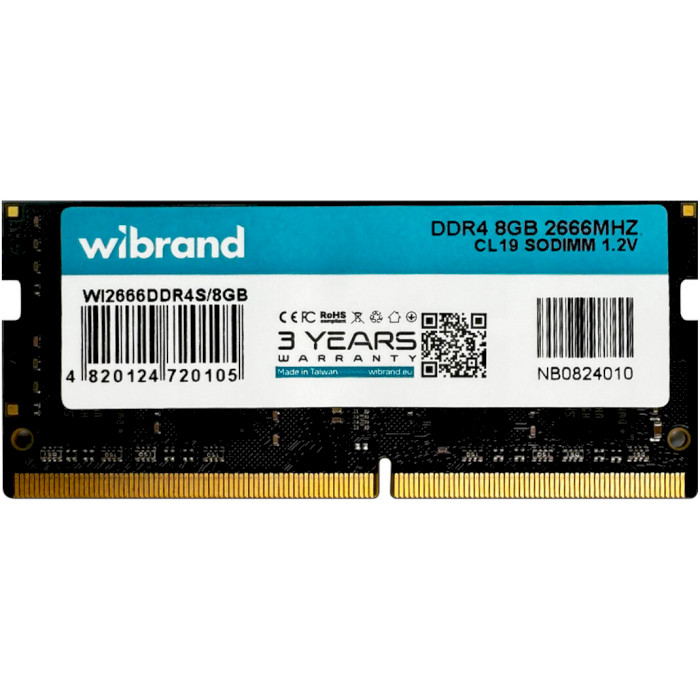 Модуль пам'яті WIBRAND SO-DIMM DDR4 2666MHz 8GB