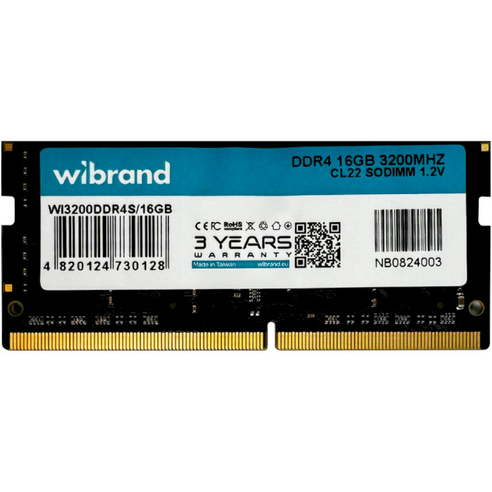 Модуль пам'яті WIBRAND SO-DIMM DDR4 3200MHz 16GB