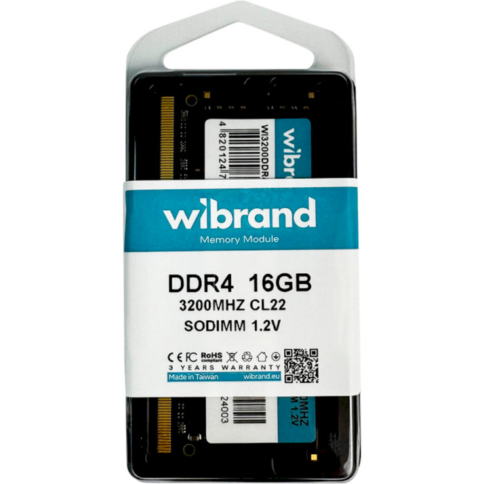 Модуль пам'яті WIBRAND SO-DIMM DDR4 3200MHz 16GB